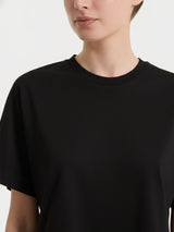 Maglietta con manica over in Slub Jersey Neri Donna - Ragno
