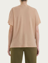 Maglietta con manica over in Slub Jersey Marroni Donna - Ragno