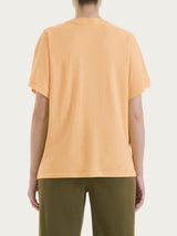 Maglietta con manica over in Slub Jersey Arancioni Donna - Ragno
