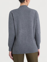 Maglia asimmetrica con scollo a V in Super Soft Neri Donna - Ragno