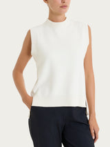 Maglia smanicata in Super Soft Bianchi Donna - Ragno