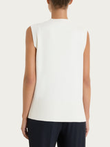 Maglia smanicata in Super Soft Bianchi Donna - Ragno