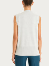 Maglia smanicata in Super Soft Bianchi Donna - Ragno
