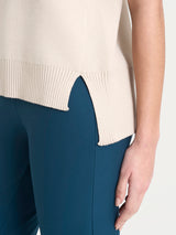 Maglia smanicata in Super Soft Bianchi Donna - Ragno