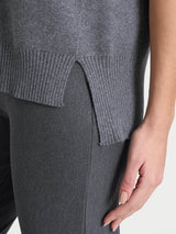 Maglia smanicata in Super Soft Neri Donna - Ragno