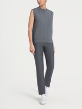 Maglia smanicata in Super Soft Neri Donna - Ragno