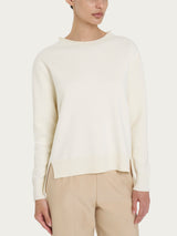 Maglia girocollo in Super Soft Bianchi Donna - Ragno