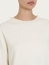 Maglia girocollo in Super Soft Bianchi Donna - Ragno