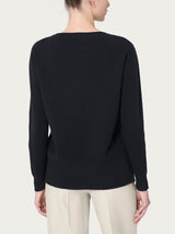 Maglia girocollo in Super Soft Neri Donna - Ragno