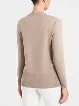 Jersey de cuello redondo «Super Soft» marrón para mujer - Ragno
