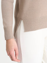 Jersey de cuello redondo «Super Soft» marrón para mujer - Ragno