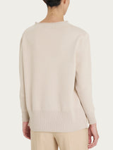 Maglia girocollo in Super Soft Bianchi Donna - Ragno