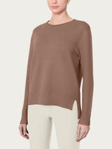 Maglia girocollo in Super Soft Marroni Donna - Ragno