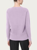 Maglia girocollo in Super Soft Viola Donna - Ragno
