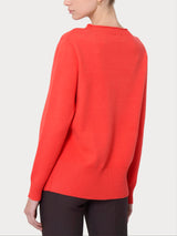 Maglia girocollo in Super Soft Rossi Donna - Ragno