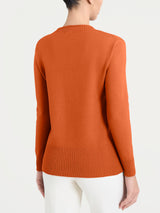 Maglia girocollo in Super Soft Arancioni Donna - Ragno