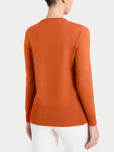 Maglia girocollo in Super Soft Arancioni Donna - Ragno