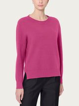 Maglia girocollo in Super Soft Rosa Donna - Ragno