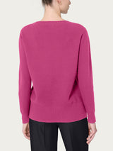 Maglia girocollo in Super Soft Rosa Donna - Ragno