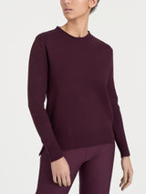 Maglia girocollo in Super Soft Viola Donna - Ragno