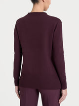 Maglia girocollo in Super Soft Viola Donna - Ragno