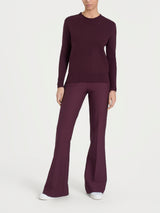 Maglia girocollo in Super Soft Viola Donna - Ragno