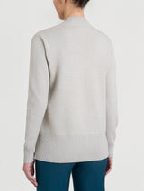 Cardigan asimmetrico con bottoni in Super Soft Bianchi Donna - Ragno