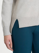Cardigan asimmetrico con bottoni in Super Soft Bianchi Donna - Ragno