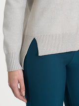 Cardigan asimmetrico con bottoni in Super Soft Bianchi Donna - Ragno