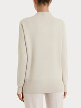 Cardigan asimmetrico con bottoni in Super Soft Bianchi Donna - Ragno