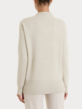 Cardigan asimmetrico con bottoni in Super Soft Bianchi Donna - Ragno