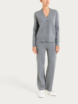 Cardigan asimmetrico con bottoni in Super Soft Neri Donna - Ragno