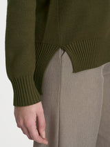 Cardigan asimmetrico con bottoni in Super Soft Verdi Donna - Ragno