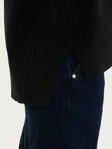 Cardigan con zip asimmetrico in Super soft Neri Donna - Ragno