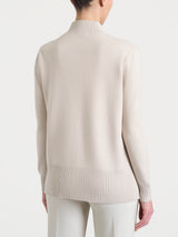 Cardigan con zip asimmetrico in Super soft Bianchi Donna - Ragno