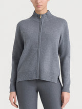 Cardigan con zip asimmetrico in Super soft Neri Donna - Ragno