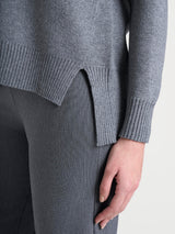 Cardigan con zip asimmetrico in Super soft Neri Donna - Ragno