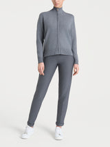 Cardigan con zip asimmetrico in Super soft Neri Donna - Ragno