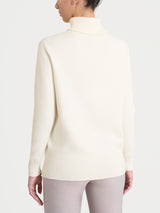 Dolcevita asimmetrico in Super Soft Bianchi Donna - Ragno