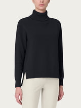 Dolcevita asimmetrico in Super Soft Neri Donna - Ragno