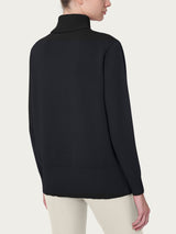 Dolcevita asimmetrico in Super Soft Neri Donna - Ragno