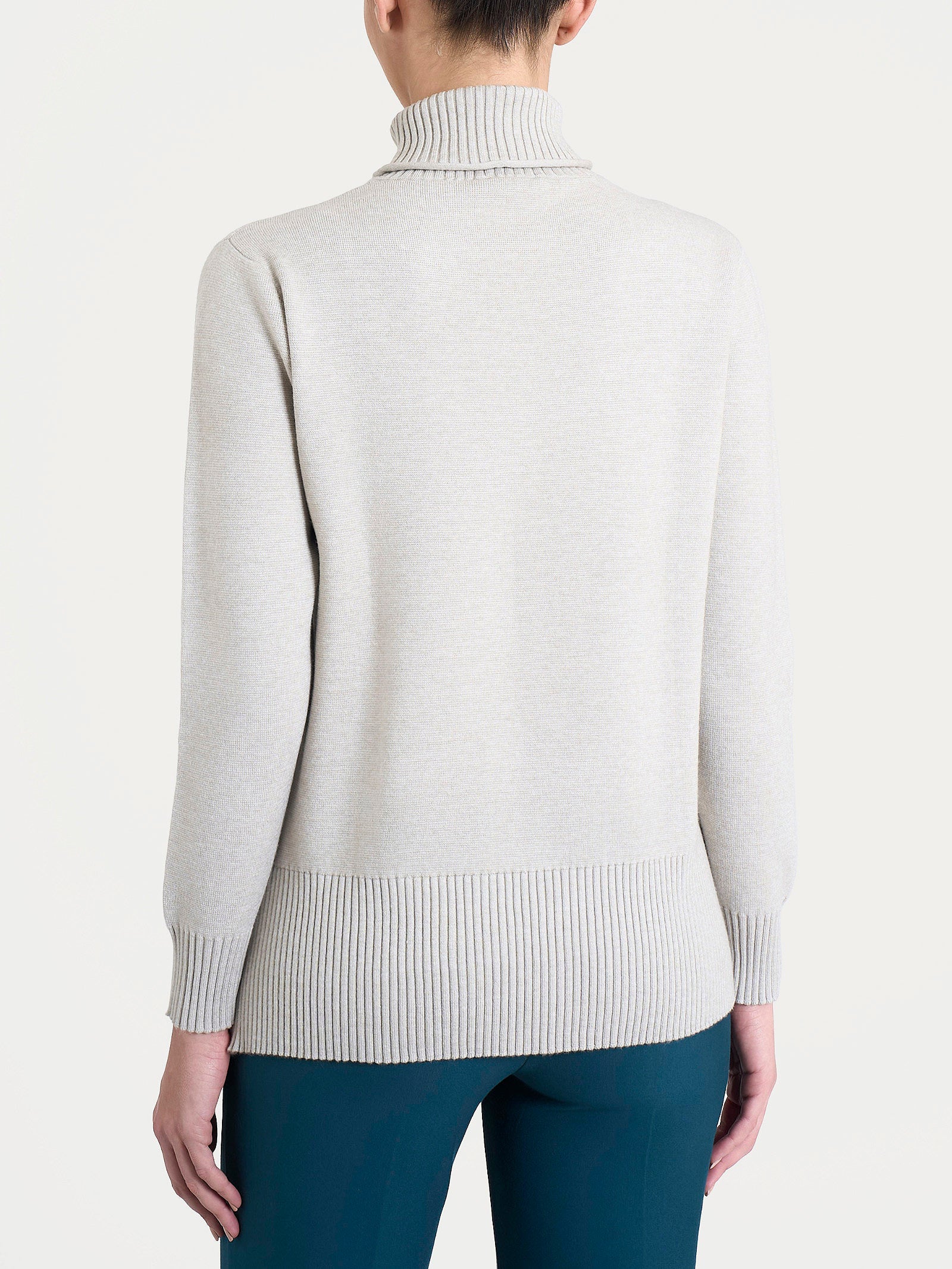 Dolcevita asimmetrico in Super Soft Bianchi Donna - Ragno