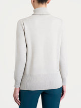 Dolcevita asimmetrico in Super Soft Bianchi Donna - Ragno