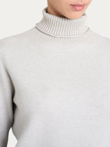 Dolcevita asimmetrico in Super Soft Bianchi Donna - Ragno