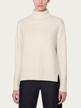 Dolcevita asimmetrico in Super Soft Bianchi Donna - Ragno