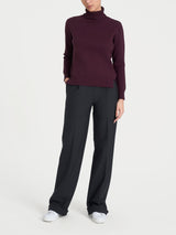 Dolcevita asimmetrico in Super Soft Viola Donna - Ragno