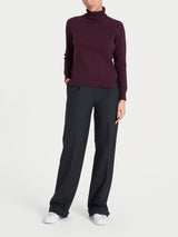 Dolcevita asimmetrico in Super Soft Viola Donna - Ragno