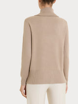 Maglia con collo alto con spacco in Super Soft Marroni Donna - Ragno