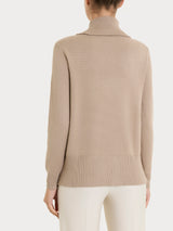 Maglia con collo alto con spacco in Super Soft Marroni Donna - Ragno