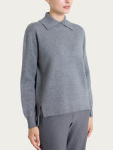 Maglia con collo alto con spacco in Super Soft Neri Donna - Ragno